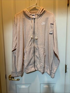 Cream Nike  Full-Zip Hoodie